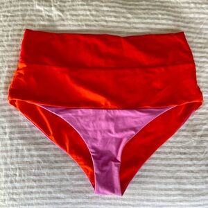 Mara Hoffman Lydia Bikini Bottom – XL – NWOT - Stripped, high-waisted